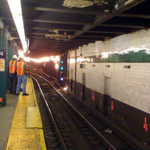 Walking home again. Thanks, MTA!