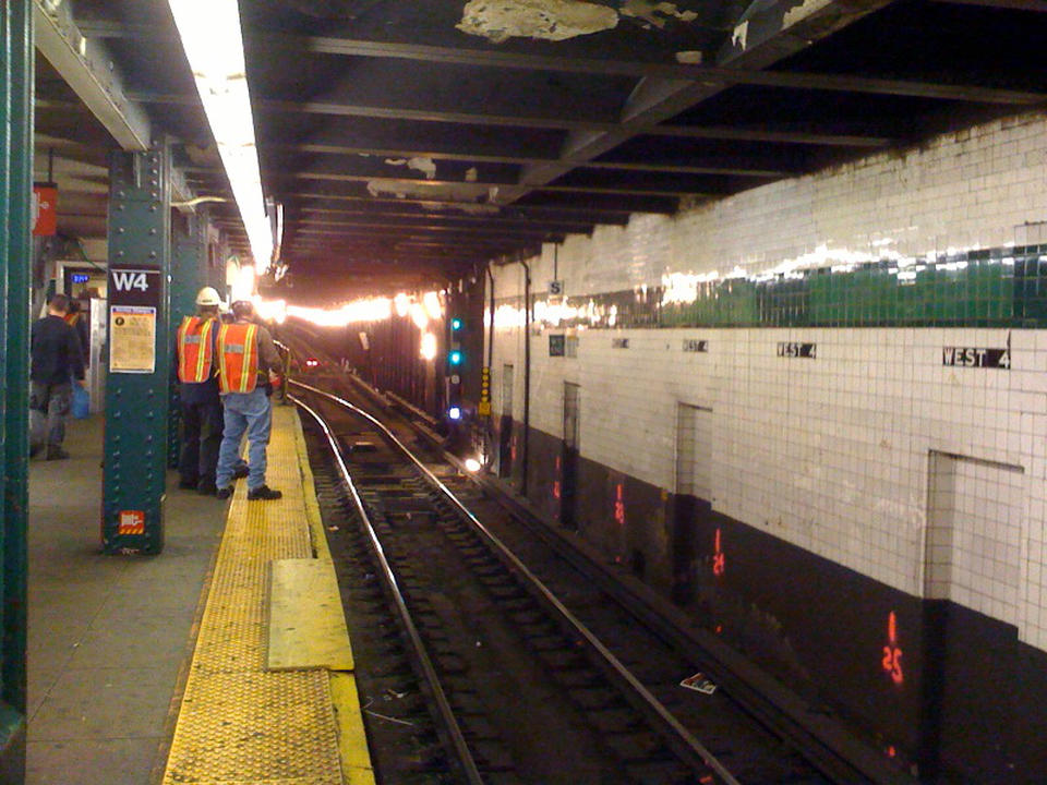 Walking home again. Thanks, MTA!
