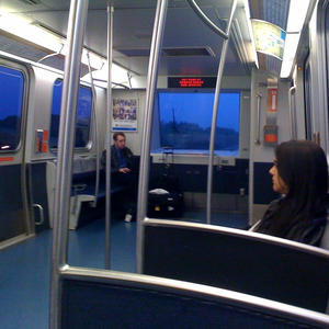 It frightens me a little that there is nobody driving this train.